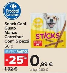 Carrefour - Snack Cani Gusto Manzo