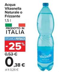 Vitasnella - Acqua Naturale O Frizzante
