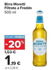 Moretti - Birra Filtrata A Freddo