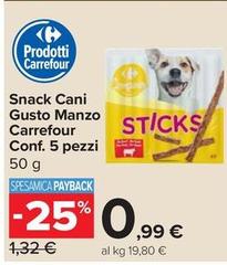 Carrefour - Snack Cani Gusto Manzo