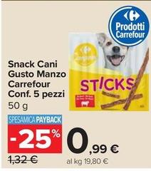 Carrefour - Snack Cani Gusto Manzo