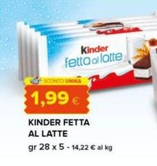 Kinder - Fetta Al Latte