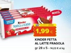 Kinder - Fetta Al Latte Fragola
