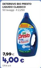 Bio - Detersivo  Presto Liquido Classico