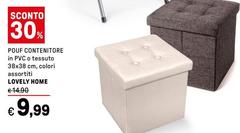 Lovely - Pouf Contenitore In Pvc O Tessuto