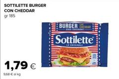 Sottilette -  Burger Con Cheddar