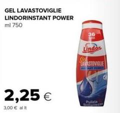 Lindor - Gel Lavastoviglie instant Power