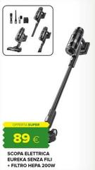 Scopa Elettrica Senza Fili + Filtro 20w