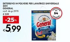 General - Detersivo In Polvere Per Lavatrice Universale 5in 1