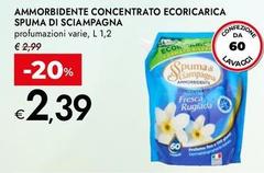 Spuma di Sciampagna - Ammorbidente Concentrato Ecoricarica