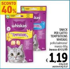 Whiskas - Snack Per Gatto Temptations
