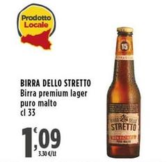 Birra Dello Stretto - Birra Premium Lager Puro Malto