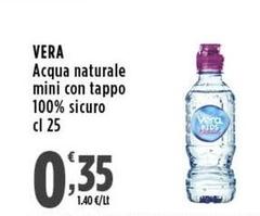 Vera - Acqua Naturale Mini Con Tappo 100% Sicuro