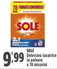 Sole - Detersivo Lavatrice In Polvere
