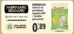 Parmareggio - Snack & Vai Parmigiano Reggiano DOP + Tarallini Gran Pavesi