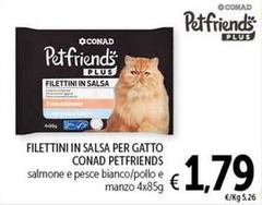 Conad - Filettini In Salsa Per Gatto Petfriends