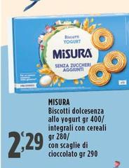 Misura - Biscotti Dolcesenza Allo Yogurt 