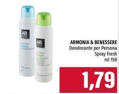 Amarsi & piacersi - Deodorante Per Persona Spray Fresh