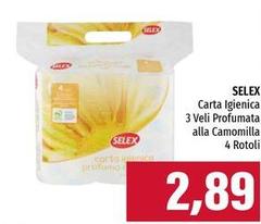 Selex - Carta Igienica 3 Veli Profumata Alla Camomilla
