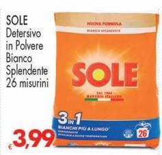 Sole - Detersivo In Polvere Bianco Splendente