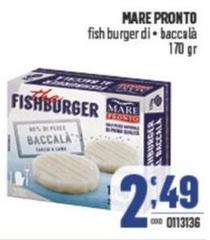 Mare Pronto - Fish Burger Di Baccalà