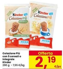 Kinder - Colazione Più Con 5 Cereali O Integrale