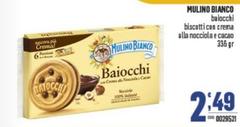 Mulino Bianco - Baiocchi Biscotti Con Crema Alla Nocciola E Cacao