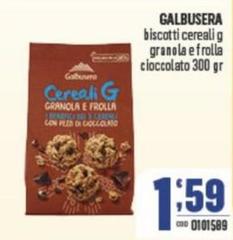 Galbusera - Biscotti Cereali G Granola E Frolla Cioccolato