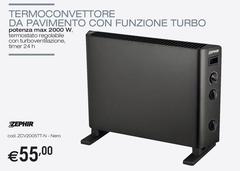 Zephir - Termoconvettore Da Pavimento Con Funzione Turbo