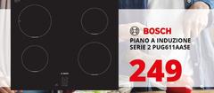 Bosch - Serie 2 PUG611AA5E Piano Cottura Nero Superficie Piana 60 Cm Piano Cottura A Induzione 4 Fornello(i)