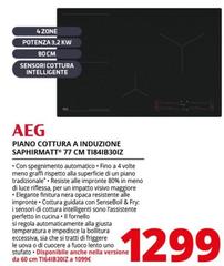 Aeg - Piano Cottura A Induzione Saphirmatt 77 Cm TI84IB30IZ