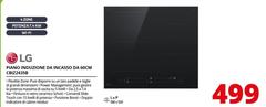 LG - CBIZ2435B Piano Cottura Induzione 60cm, 7,4kW Con Limitatore, 4 Zone, 1 Flex, Wi-Fi