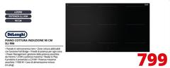 De Longhi - SLI 906 Piano Cottura Nero Da Incasso 90 Cm Piano Cottura A Induzione 6 Fornello(i)