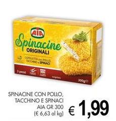 Aia - Spinacine Con Pollo, Tacchino E Spinaci