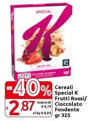 Kelloggs - Cereali Special K Frutti Rossi/ Cioccolato Fondente