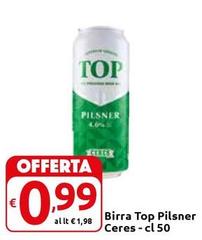 Pilsner - Birra Top  Ceres