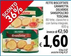 Delverde - Fette Biscottate Granfetta Sansepolcro