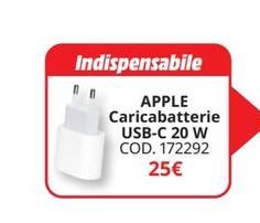 Apple - Caricabatterie Usb-c 20 W