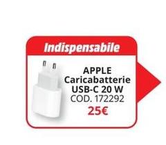 Apple - Caricabatterie Usb-c 20 W