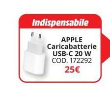 Apple - Caricabatterie Usb-c 20 W