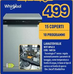 Whirlpool - Lavastoviglie W7F HP43X