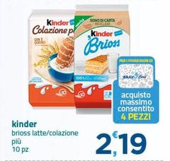 Kinder - Brioss Latte/Colazione Più