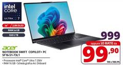 Acer - Notebook Swift Copilot + Pc SF16-51-73L1