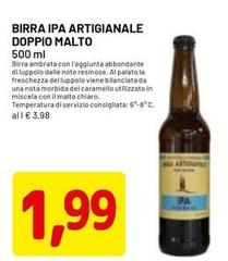 Birra Ipa Artigianale Doppio Malto