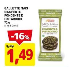 Gallette Mais Ricoperte Fondente E Pistacchio