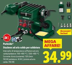 Parkside - Stazione Ad Aria Calda Per Saldatura 