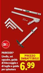 Parkside - Livella, Set Squadre, Guida Di Bloccaggio E Di Taglio O Guida Per Spinatura 