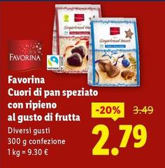 Favorina - Cuori Di Pan Speziato Con Ripieno Al Gusto Di Frutta