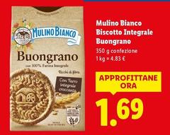 Mulino Bianco - Biscotto Integrale Buongrano