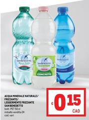 San Benedetto - Acqua Minerale Naturale/ Frizzante/ Leggermente Frizzante